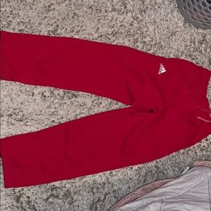 Red Addidas Sweatpants